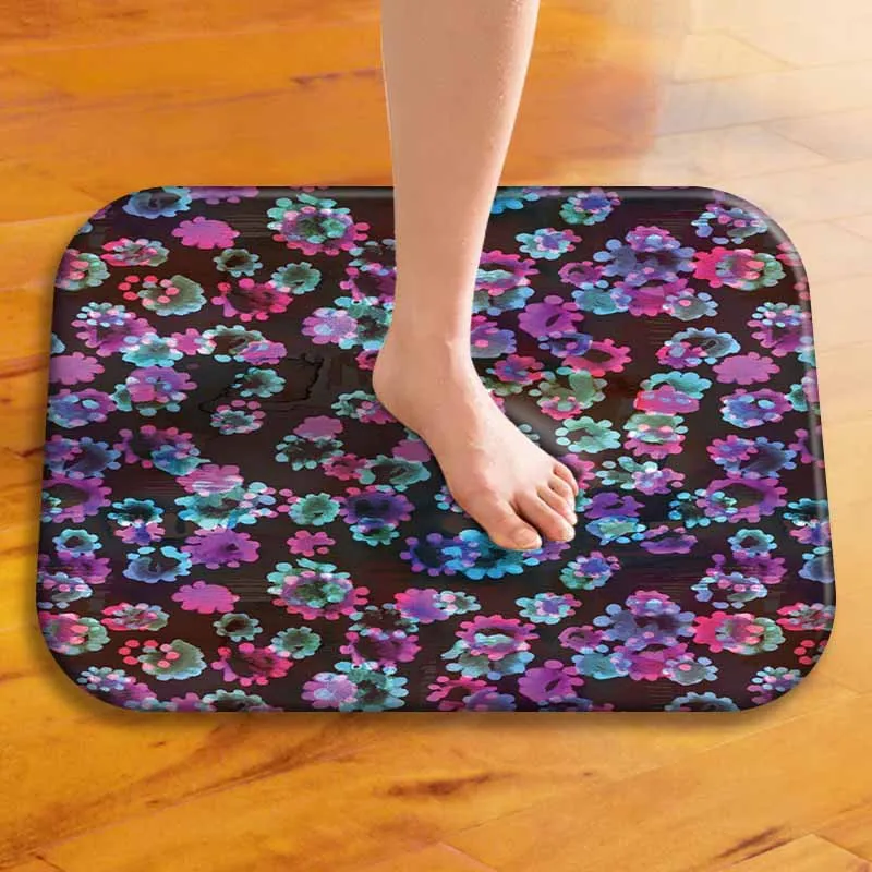 Geometry Pattern Soft Carpet Bathroom Non-slip Doormat Flannel Mat Home Entrance Kitchen Toilet Floor Rug Decor Tapete | Дом и сад