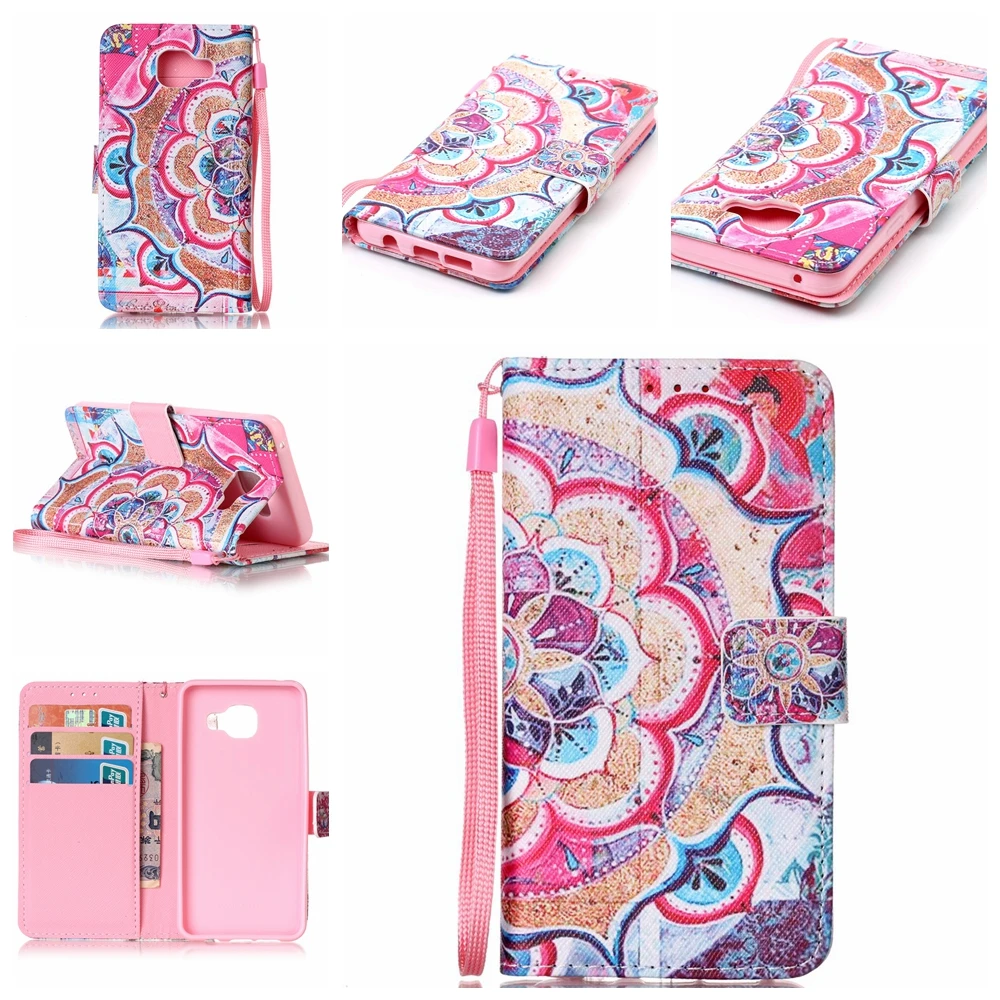 Новый Роскошный Окрашенные Стиль Кожа PU Кожаный Бумажник Флип дело чехол для Samsung