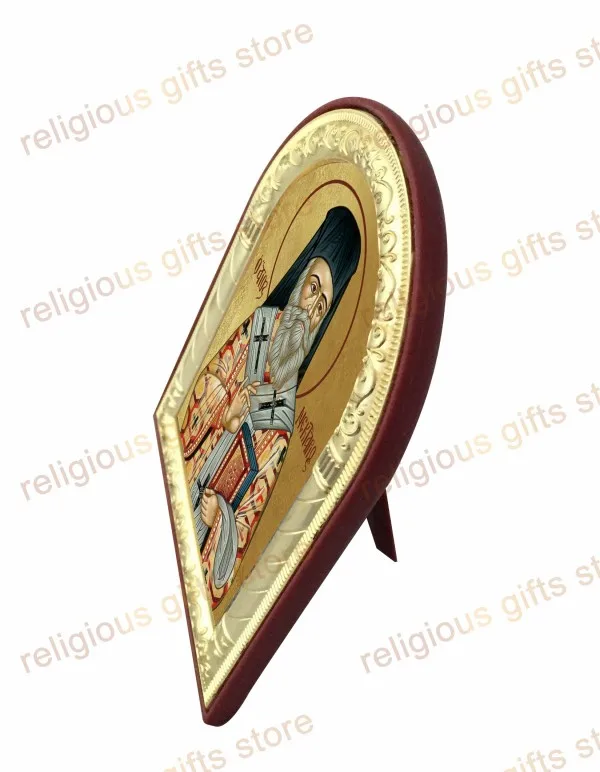 Russian icons christian catholic baptism gifts plated silver metal gold on plastic frame home decor wall art work church supply | Дом и сад