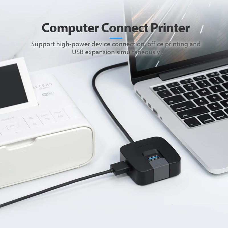 Концентратор Vention с 4 портами USB 3 0 порт питания Micro и держатель для телефона usb