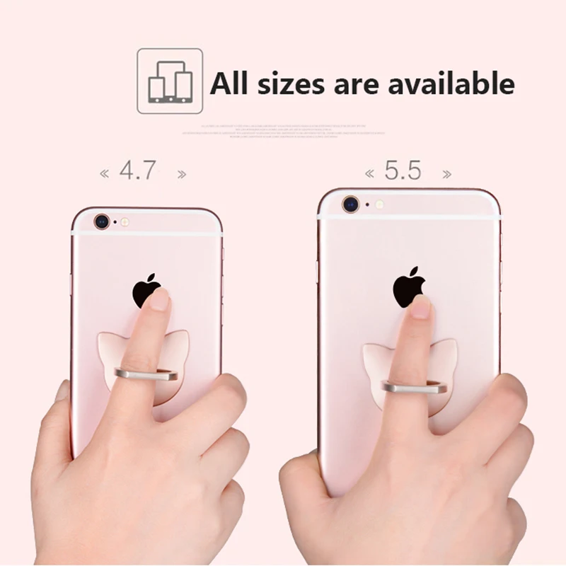 Aveuri Finger Ring Phone Stand Holder For iPhone XS Max X XR 8 7 6 6S Plus 5S Smart IPAD Samsung Note 10 | Мобильные телефоны и