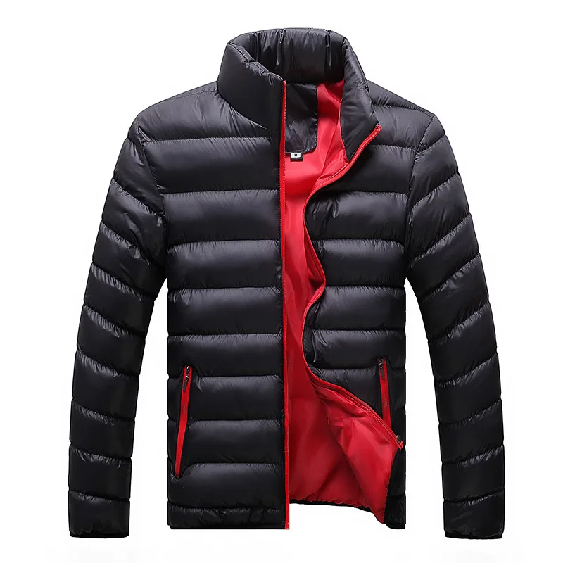 

Men Casual Thick Jacket Cotton For Autumn Winter Warm Hot Coat For Male Windbreaker Outwear Streetwear Long Padded Overcoat 2018