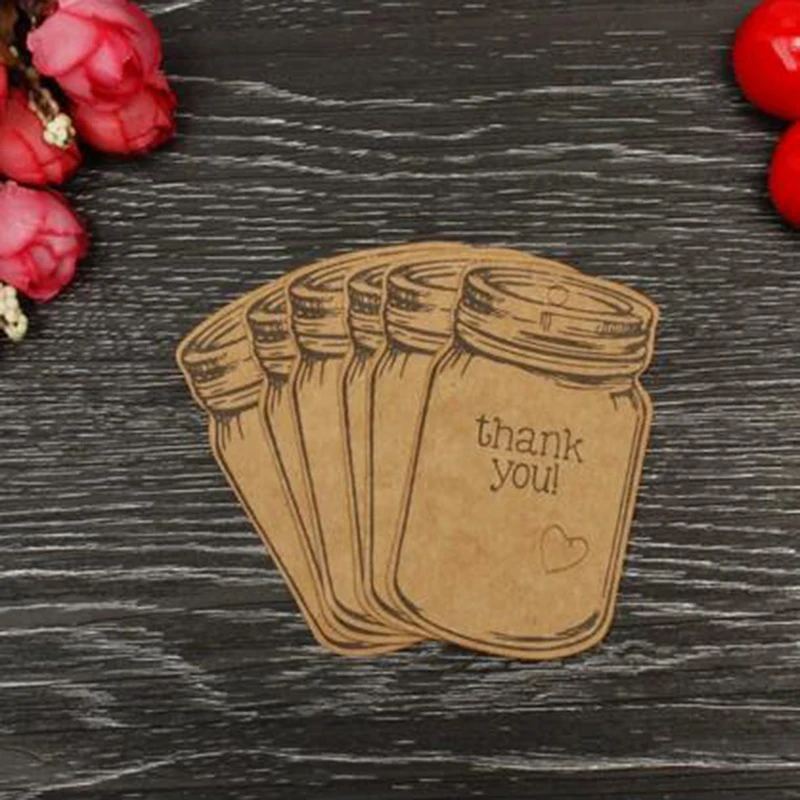 Drift Bottle Shape Craft Paper Label свадебное украшение для детского душа подарочная упаковка