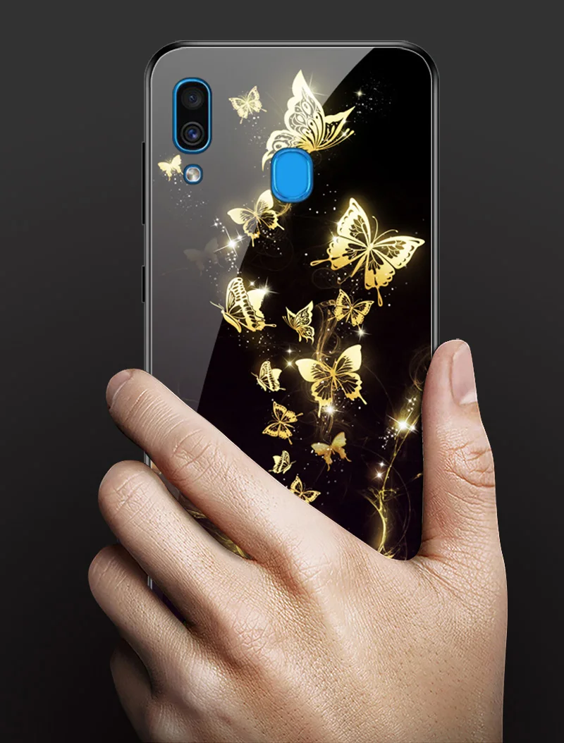 Geruide телефона с цветным рисунком для samsung Galaxy S10 плюс S10e M10 M20 A8S A10 A20 A30 A40 A50 A70 чехол закаленное Стекло крышка чехол