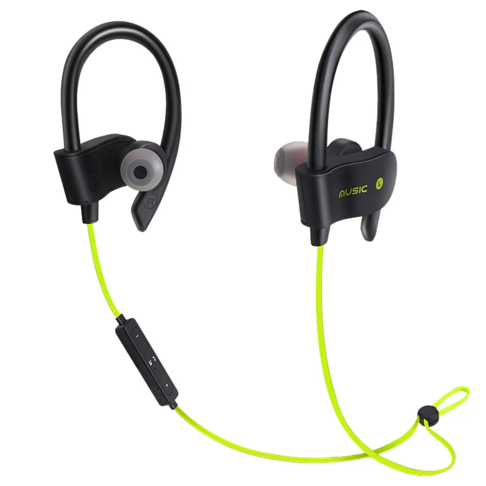 Беспроводная bluetooth-гарнитура наушники спортивные потонепроницаемые стерео