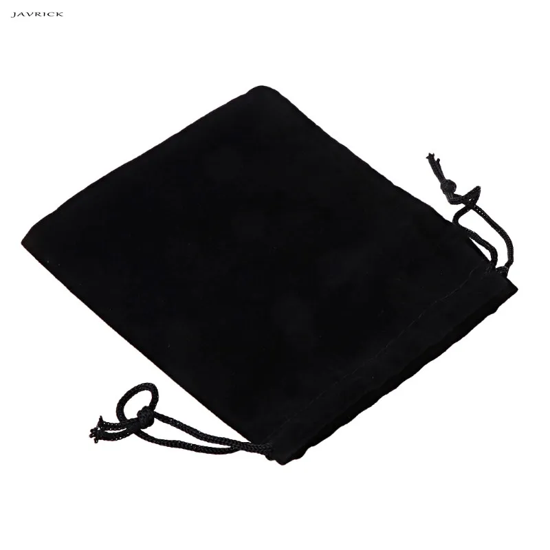 Большие бархатные тканевые классические черные мешочки для ювелирных изделий