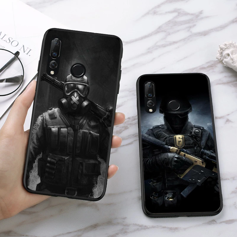 Радуга шесть осада узор силиконовый чехол для телефона задняя крышка Huawei Mate 10 Pro 20