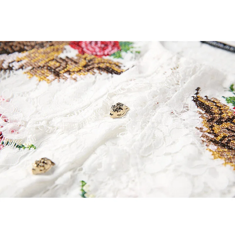 Женский офисный комплект RG из белой блузки и черной юбки 2 предметов укороченный