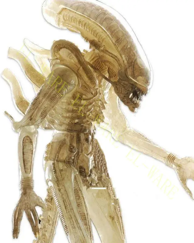 1:4 большой размеры инопланетянин NECA 1/4 весы Xenomorph полупрозрачные прототип костюма