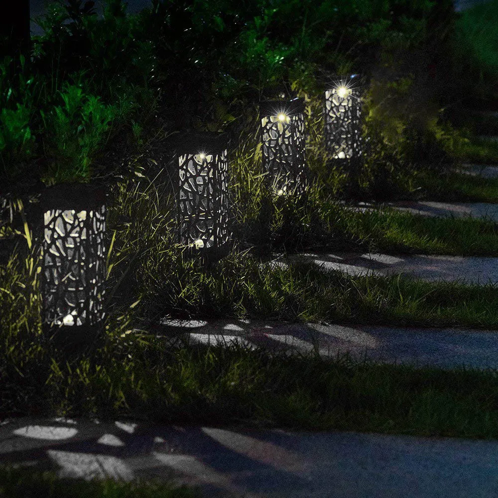 

LED Solar Pathway Lamps Lights Outdoor Waterproof Solar Garden Lawn Lamps for Garden Landscape Path Yard Patio Walkway @A