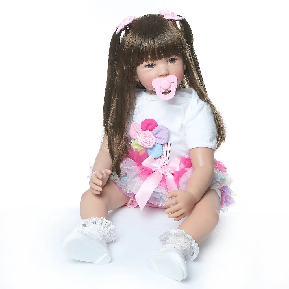 NPKCOLLECTION 60 см куклы для новорожденных силиконовые милые мягкие девочек модные |