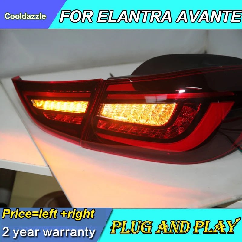 Светодиодный задний фонарь светильник в сборе для Hyundai Avante i35 Elantra 2011 2012 2013 2014 год