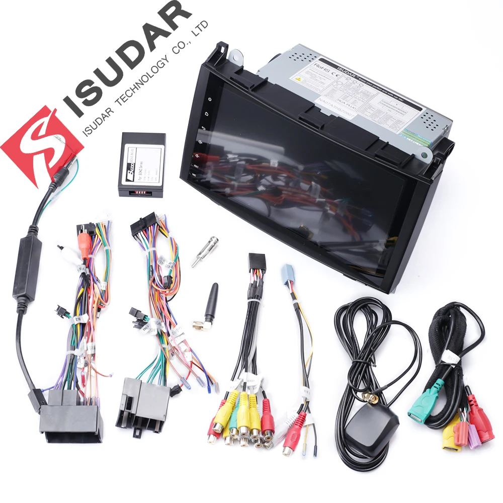 Isudar 2 Din Авто Радио Android 9 для Mercedes Benz/Sprinter/виано/Вито/B class/B200/B180 автомобильный