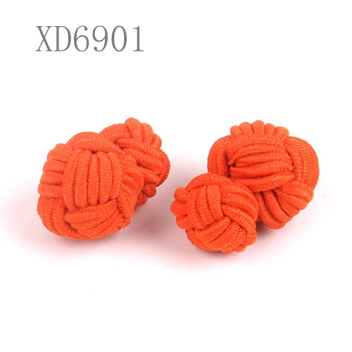 XD6901 Запонки с узлом для мужчин и женщин, классические рубашки, запонки для свадебной вечеринки - Окраска металла: XD6901