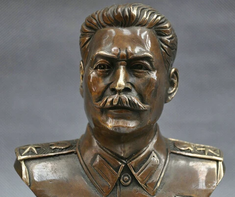 WBY 6 ''российский лидер Иосиф Сталин Бюст Бронзовая статуя R0712 | Дом и сад