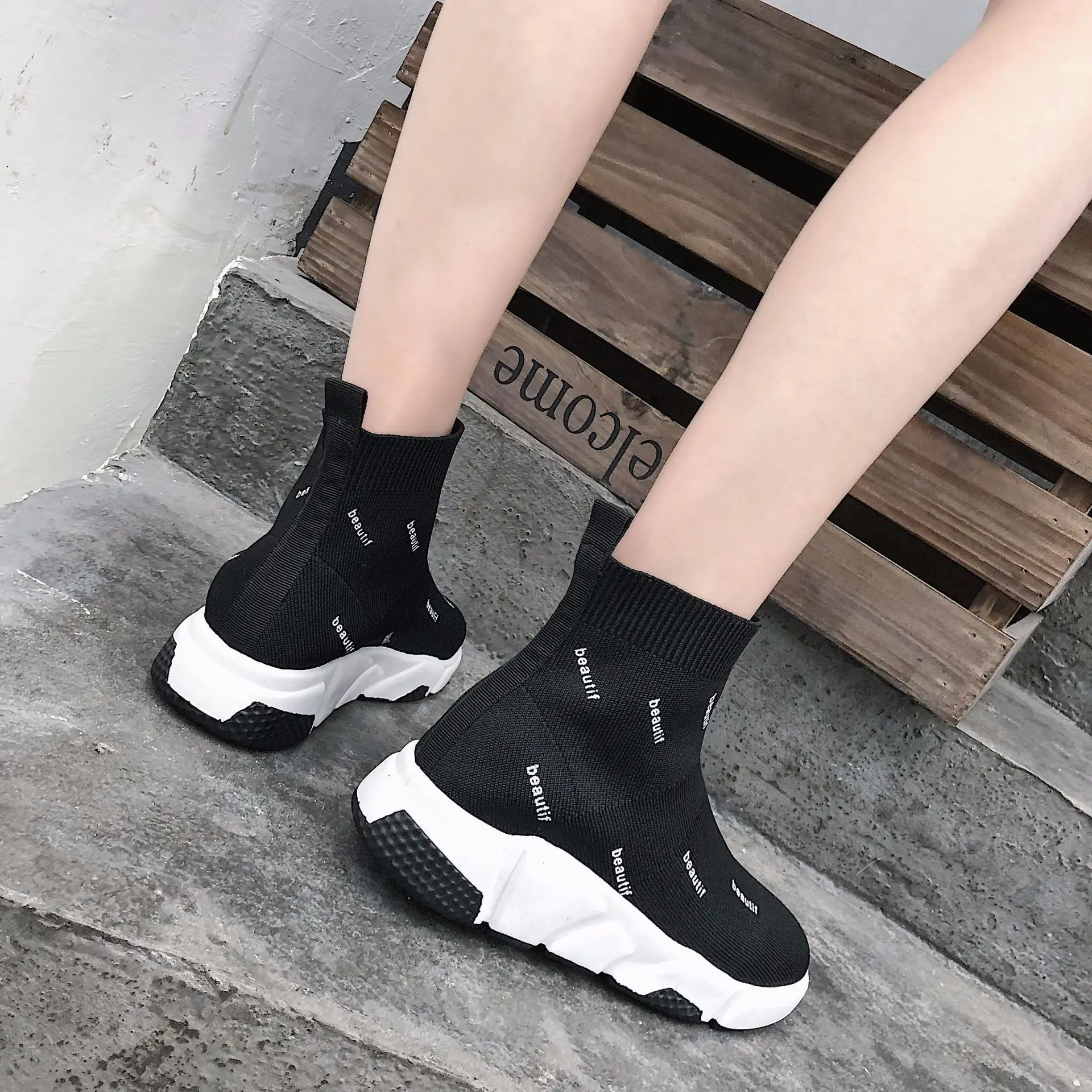 Модная эластичная женская обувь на мягкой подошве Zapatos De Mujer Амортизирующая
