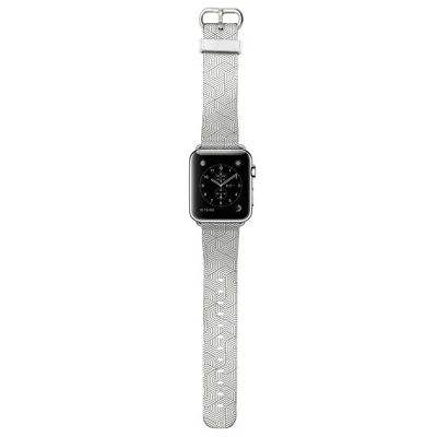 line Модные брендовые часы из телячьей кожи 38/40/42/44для Apple Watch для женщин Iwatch ремешок для часов браслеты для пояса белый - Цвет ремешка: line