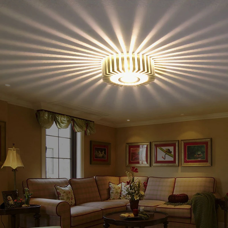 Home LED 3W Hall Light Walkway Porch Decor ceiling Lamp Sun 