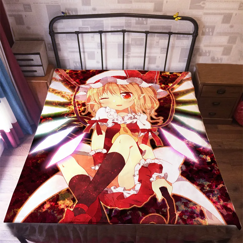 120*200 см японское аниме TouHou проект фланелевое одеяло на кровать Mantas банное