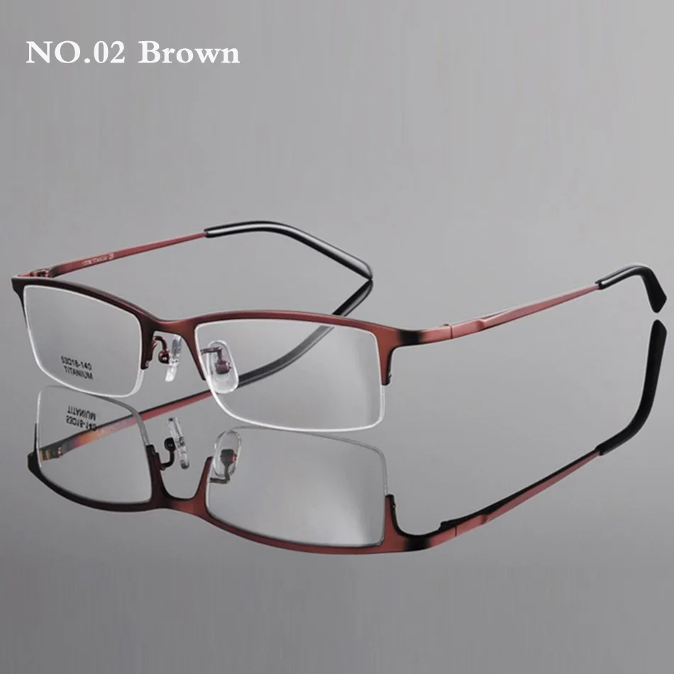 RS014 C2 BROWN Мультифокальные Прогрессивные очки для чтения, мужские титановые оправы, очки для пресбиопии, мужские очки+ 1,0+ 1,25+ 2,0+ 2,25+ 3,0+ 3,25 RS014 - Цвет оправы: RS014 C2 BROWN