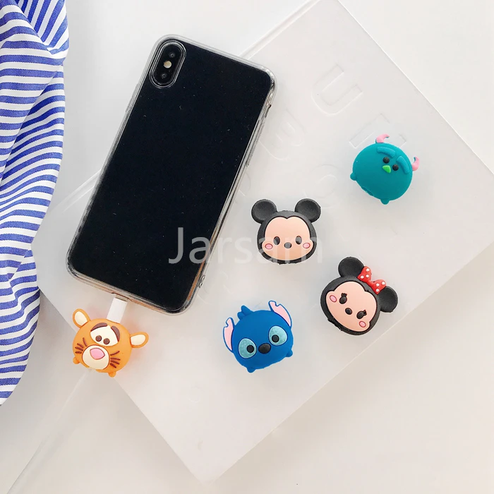 Симпатичная защита кабеля для передачи данных защитная крышка iPhone зарядный