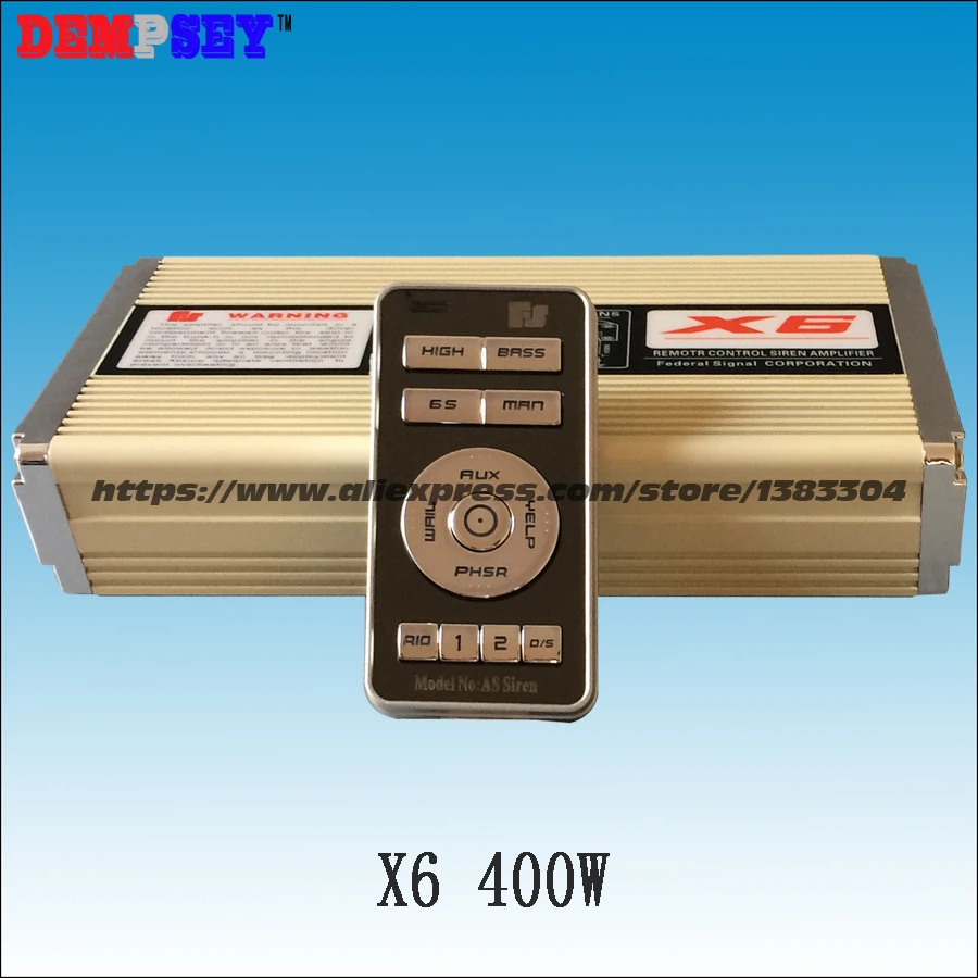 FS X6 400 Вт Беспроводная сирена и динамик для автомобиля 28 тонов двухканальный с