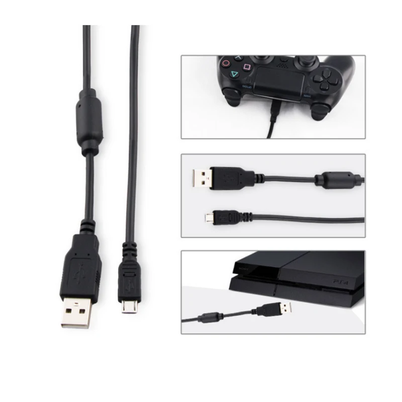 Игровой контроллер 2 в 1 для Sony PS4 Slim микро-зарядка USB кабель передачи данных и