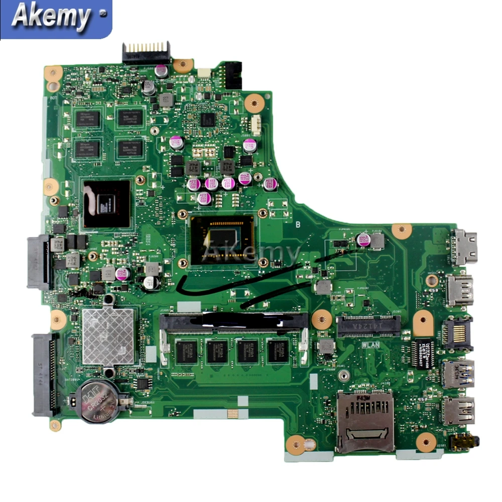 Akemy X450CC материнская плата для ноутбука For Asus X450C X450 тест оригинальная I7 CPU |