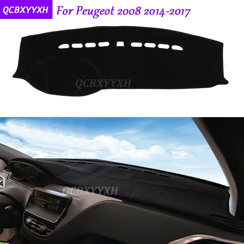 Коврик для приборной панели Peugeot 2008 2014 2017 защитный коврик салона Photophobism теневая