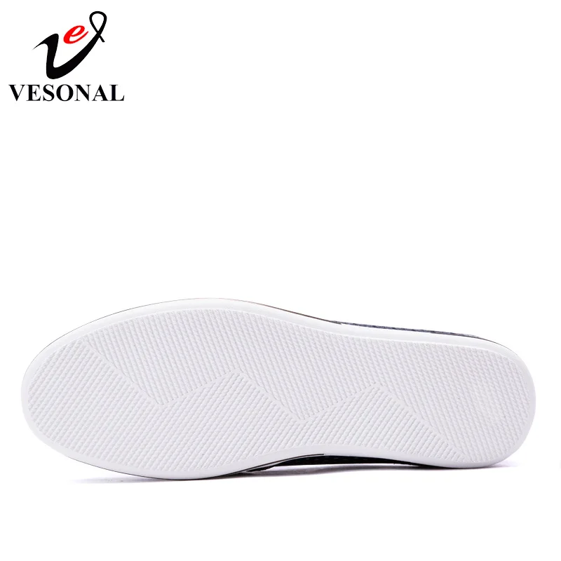 VESONAL Summer Hollow Out Breathable Genuine Leather Casual Male Shoes For Men Adult Loafers Slip On Sneakers Driving Moccasins | Обувь