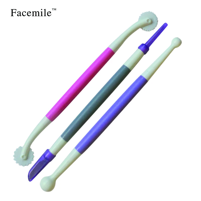 3 шт./компл. инструменты для моделирования и украшения тортов помадка игла резак