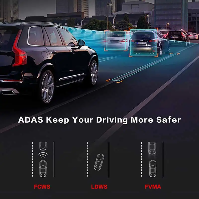 Olysine 4G Автомобильный видеорегистратор 7 86 &quotTouch ADAS Android зеркало заднего вида