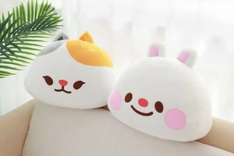 1pc 41cm cartoon bear rabbit Shiba inu dog cat plush pillow cushion novelty kids girl children birthday gift stuffed toy | Игрушки и
