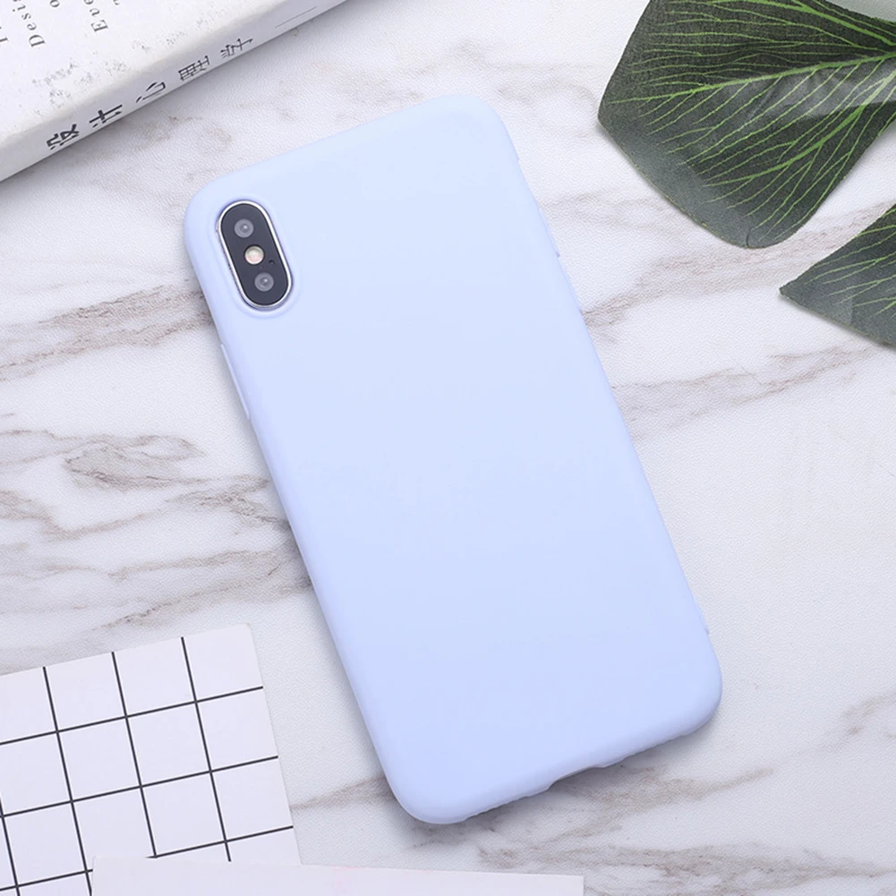 Лидер продаж однотонный силиконовый чехол для телефона покровилка iPhone XS