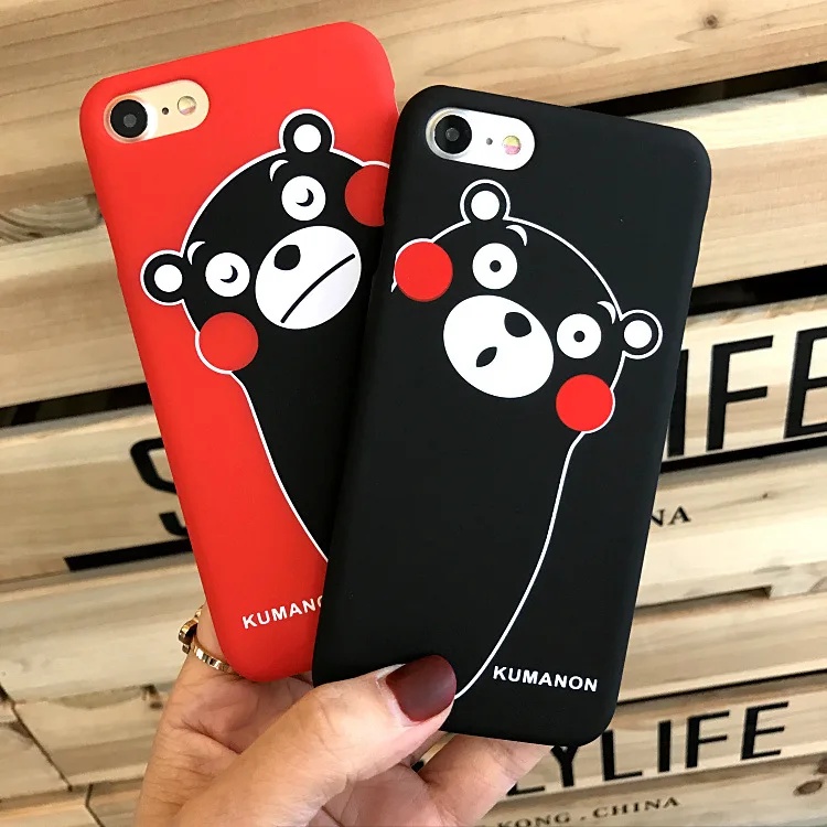 Аниме милый медведь kumamoto корейский чехол для телефона iPhone 5 5S SE 6 S Puls 7 8