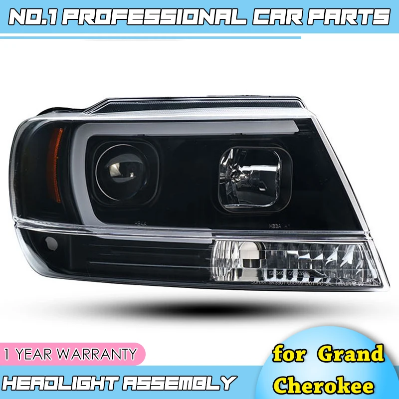 Автомобильные аксессуары для Jeep Grand Cherokee 1999-2004 светодиодные фары Ксеноновые