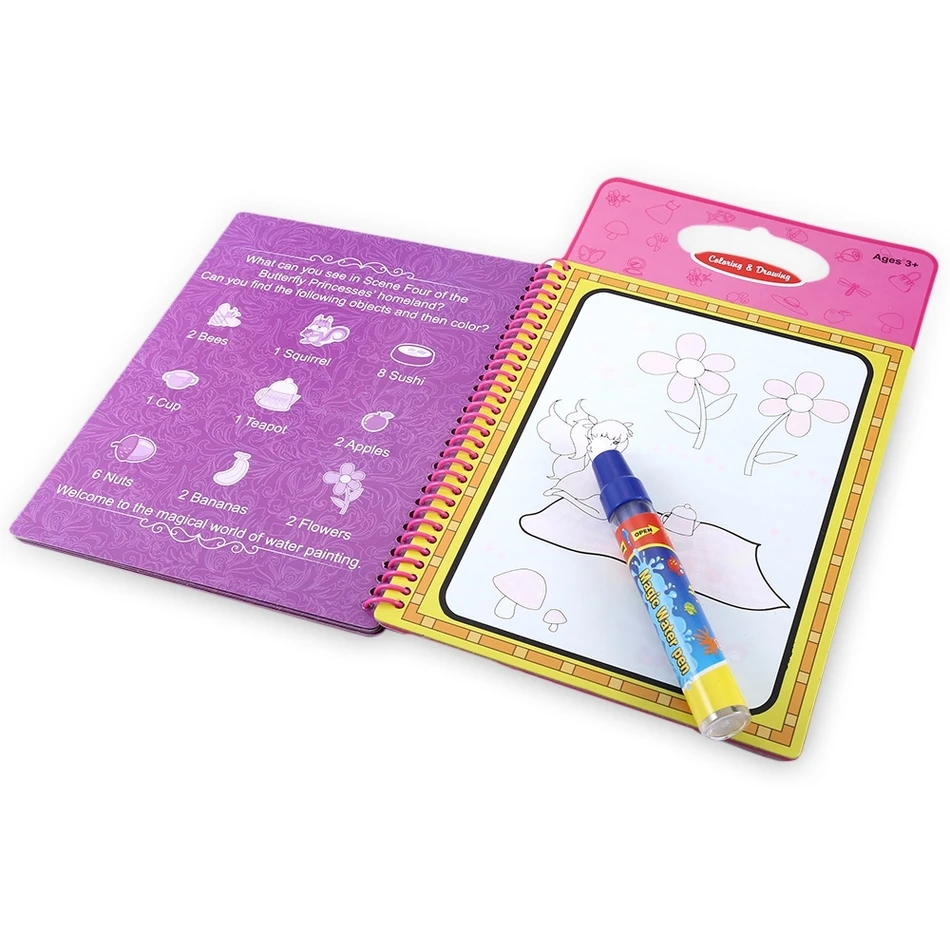 Прочная бумага высокого качества волшебная книга для рисования водой интимная