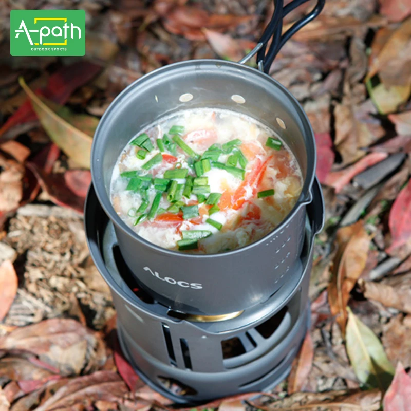 1 2 человек Открытый Кемпинг посуда анодированного Алюминий нержавеющая 7 шт.