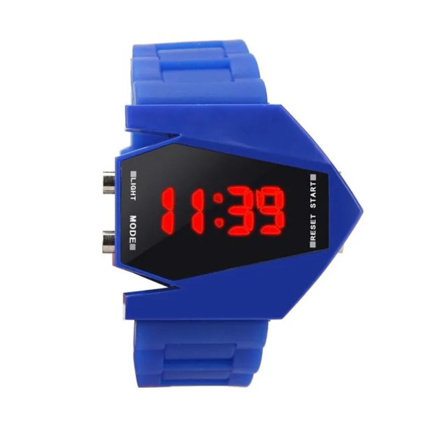 2019 Hot Sale Fashion Airplane Aivator Pilot LED Flashlight Sport Cuff Watch#MAY31 | Наручные часы