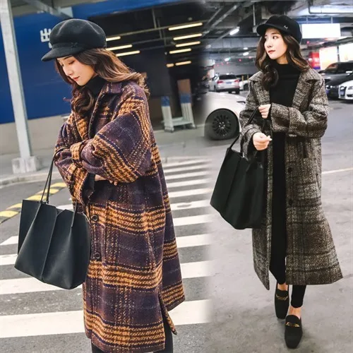 Cocoon Фонд шерстяное Свободное пальто для женщин 2020 осень и зима новый корейский