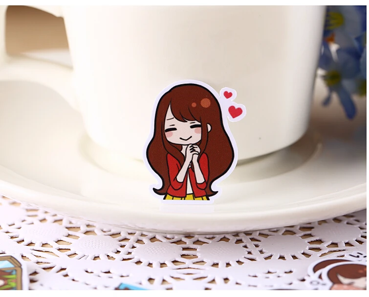 40 шт. декоративные наклейки для девочек|kawaii girl stickers|self-made stickerssticker beauty |