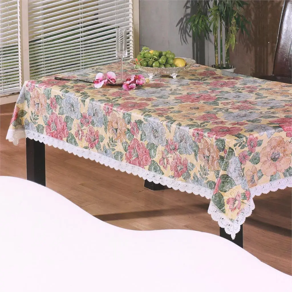 Color 4 140x180cm PVC Table Cloth Waterproof Oil-proof Dining Tablecloth Table Cover Overlay Rectangular banquet Party hotel Decoration - Цвет: Color 4