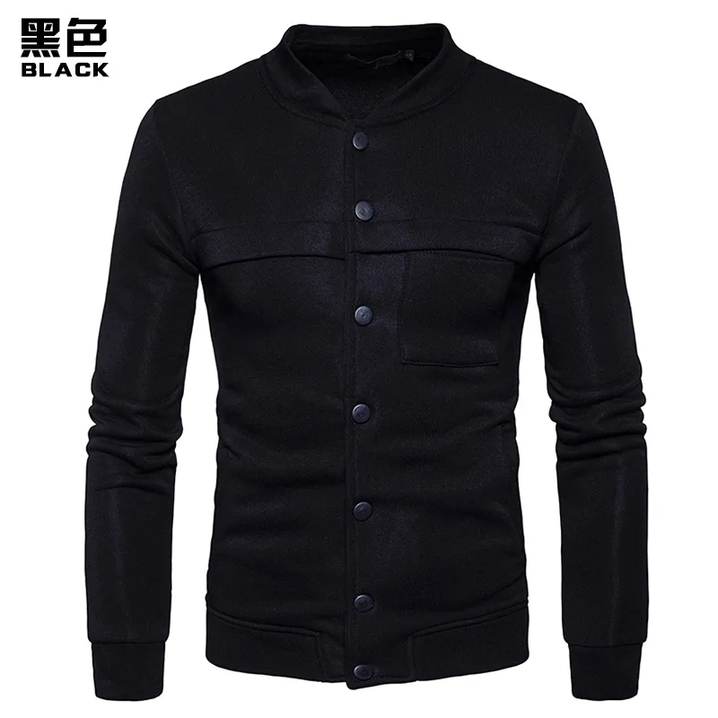 Горячие продажи нового Для мужчин куртка Homme бомбер s модная Slim Fit сплошной