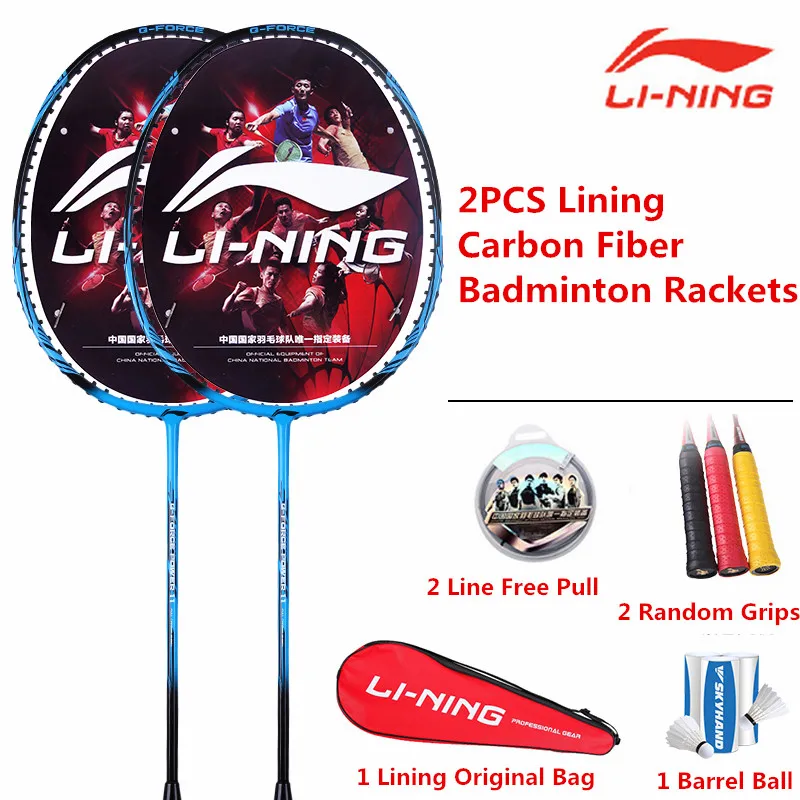 2 шт. оригинальная подкладка ракетка для бадминтона Li-ning ракетки 1 пара Li Ning