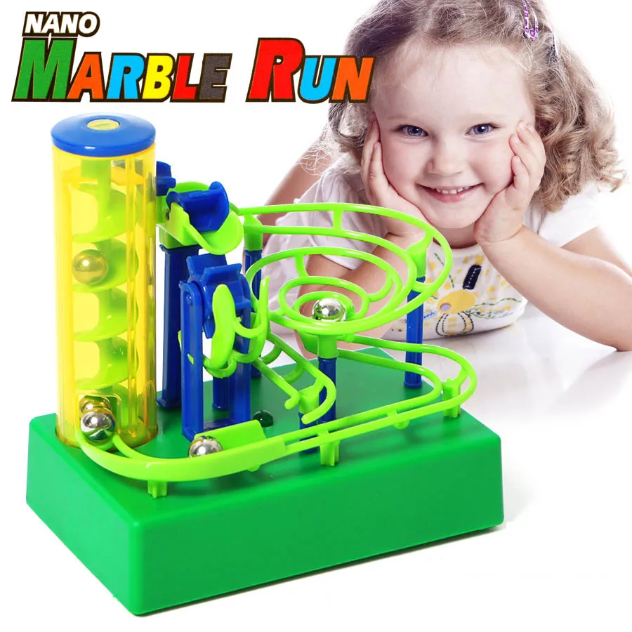 DIY Электрический marble Run трек строительный блок игрушка заклятие штепсельные