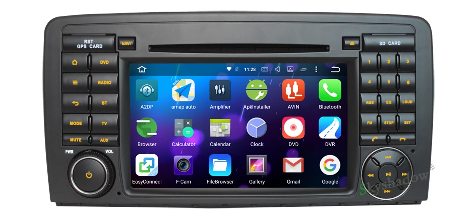8 core Octa Ядро 2 Г RAM Android 6.0.1 Dvd-плеер Автомобиля RDS Радио GPS Навигация Для Benz R Class W251 R280