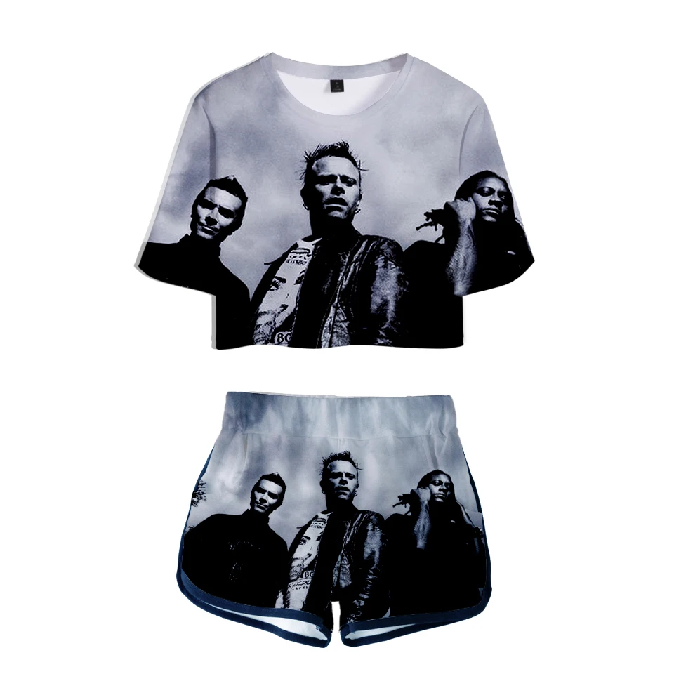 The Prodigy Keith Flint Cool Midriff t шорты сексуальный клубный костюм Vrouwen летняя одежда