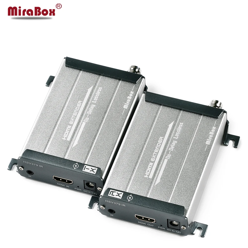 MiraBox HDMI коаксиальный удлинитель через кабель BNC Поддержка 200-300 m 1080 p без задержки