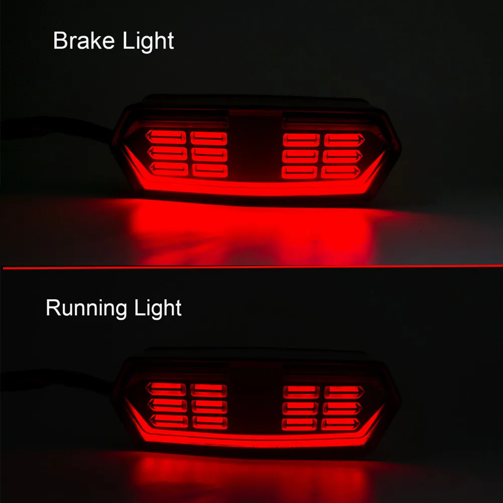 ZORBYZ черный светодиодный хвост тормозной поворотники Light для Honda гром MSX 125 CBR650F CTX700 CTX700N мотоцикл