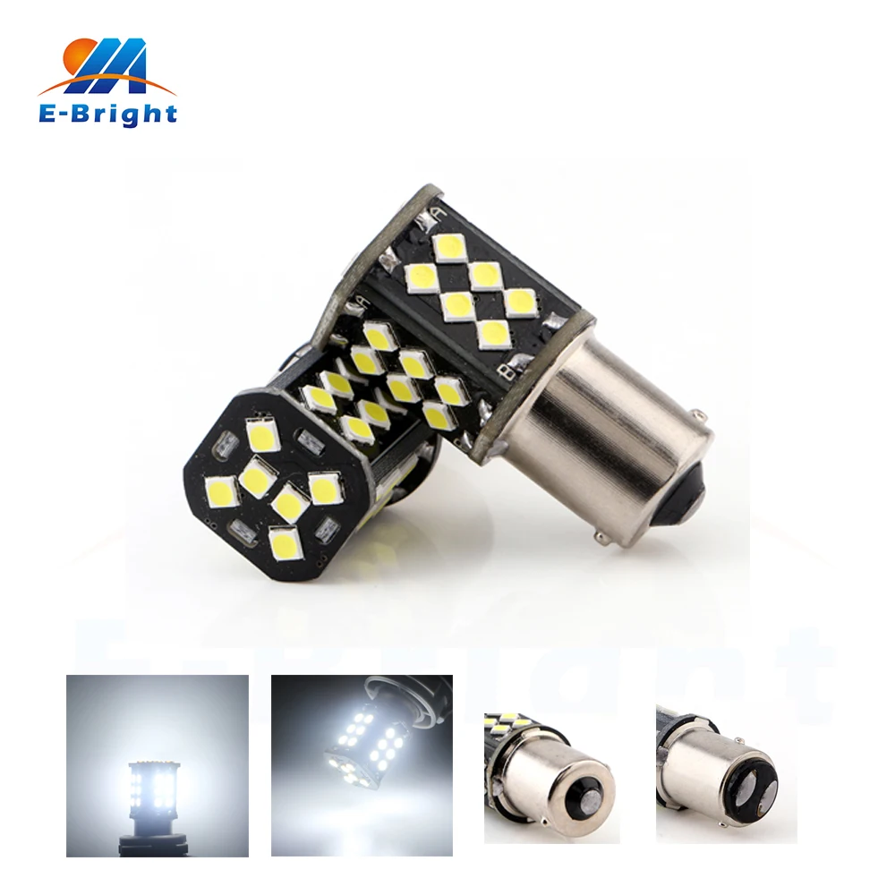 10 50 шт./лот S25 1156 1157 T20 7440 7443 3030 24 SMD для внешних тормозных ламп Canbus задние фонари
